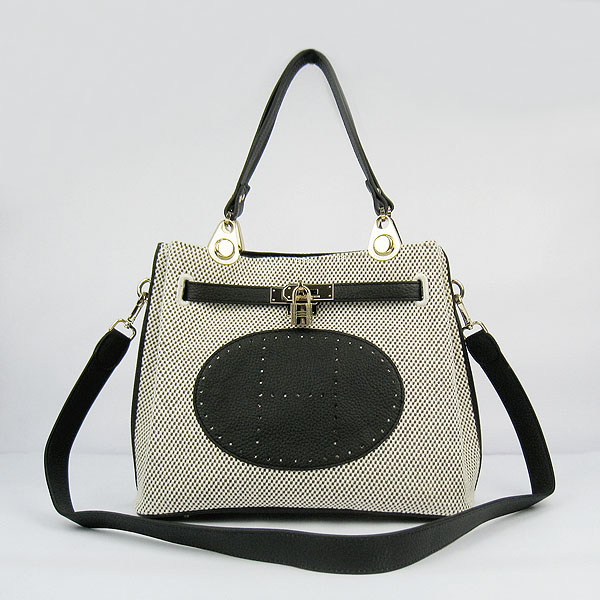 Replica Hermes New Arrival Double-duty handbag Black 60668